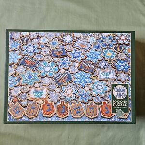 Cobble Hill 1000 Piece Jigsaw Puzzle Random Cut - Hanukkah Cookies NEW